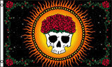 Wholesale GRACIOUSLY DEPARTED SKULL AND ROSES 3 X 5 FLAG ( sold by the piece )