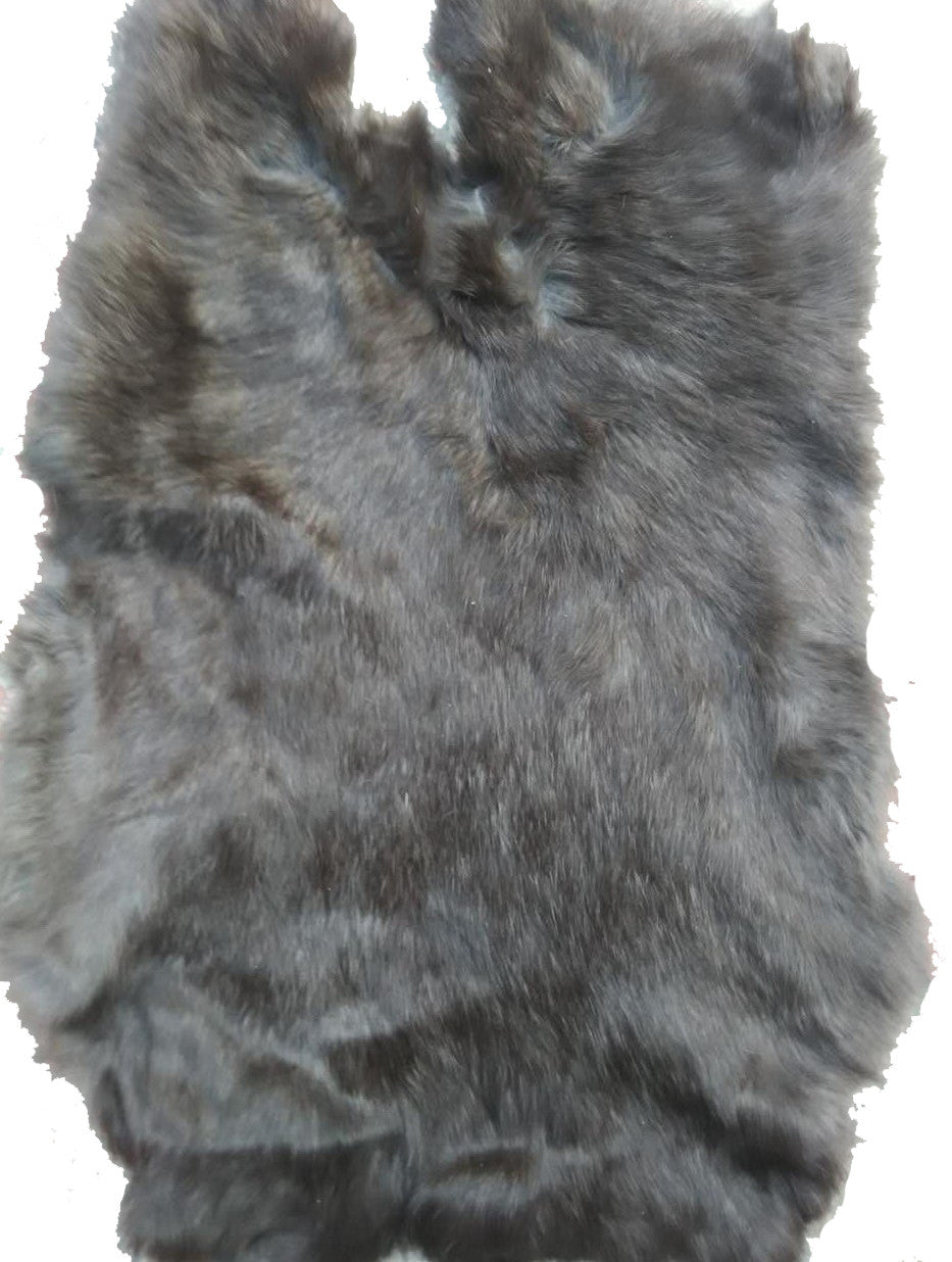 Wholesale GREY NATURAL RABBIT SKIN PELT (Sold by the piece or dozen )