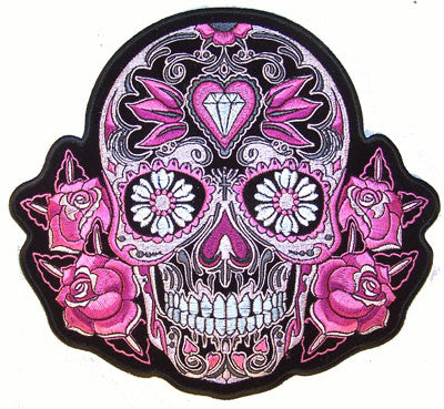 Buy JUMBO JEWEL SUGAR SKULLPATCH 8 INCHBulk Price