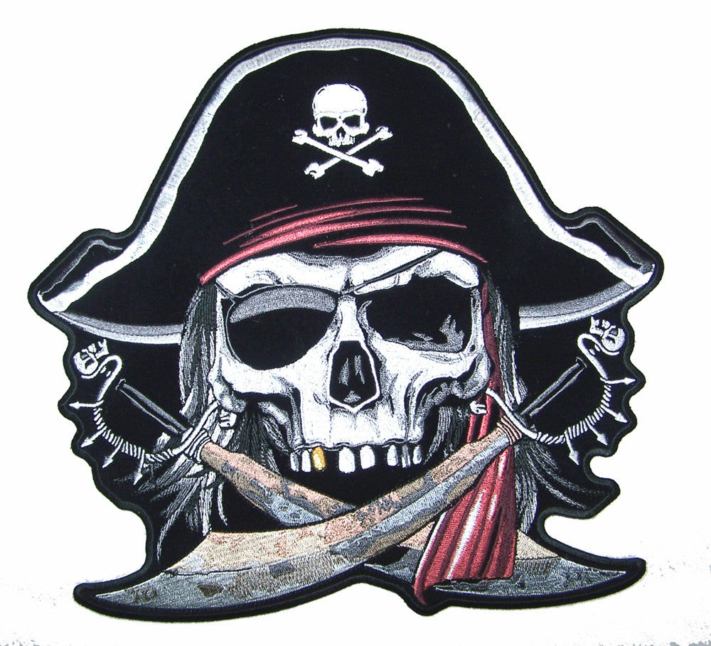 Wholesale JUMBO PIRATE WITH GOLD TOOTH PATCH 11 INCH (Sold by the piece)