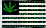 Wholesale GREEN  POT LEAF USA MARIJUANA 3' X 5' FLAG (Sold by the piece)