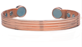 Wholesale TEXTURED COPPER CUFF BRACELET WITH MAGNET