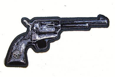 Wholesale PISTOL EBRODIERED PATCH pointed right (Sold by the piece)