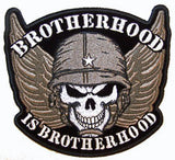 Wholesale BROTHERHOOD SKULL PATCH (Sold by the piece)