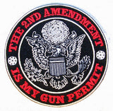 Wholesale 2ND AMENDMENT IS MY GUN PERMIT PATCH (Sold by the piece)