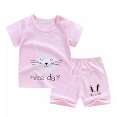 Keep Your Kids Comfortable and Stylish with Cotton Cartoon Kids Pajama Short Sleeve  Product Content: