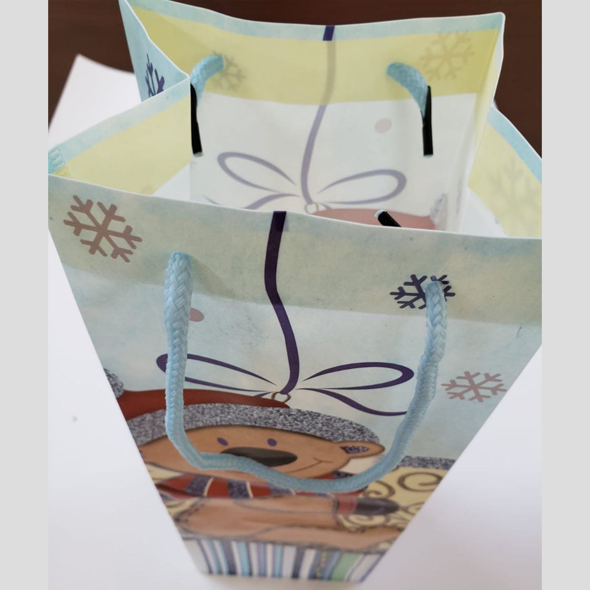 Christmas Theme Paper Wine Bags