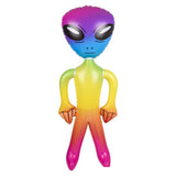 63" Large Rainbow Color Alien Inflate Kids Toy in Bulk