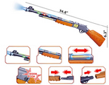 Wholesale 35" LIGHT UP TOY RIFLE WITH LIGHTS AND SOUNDS