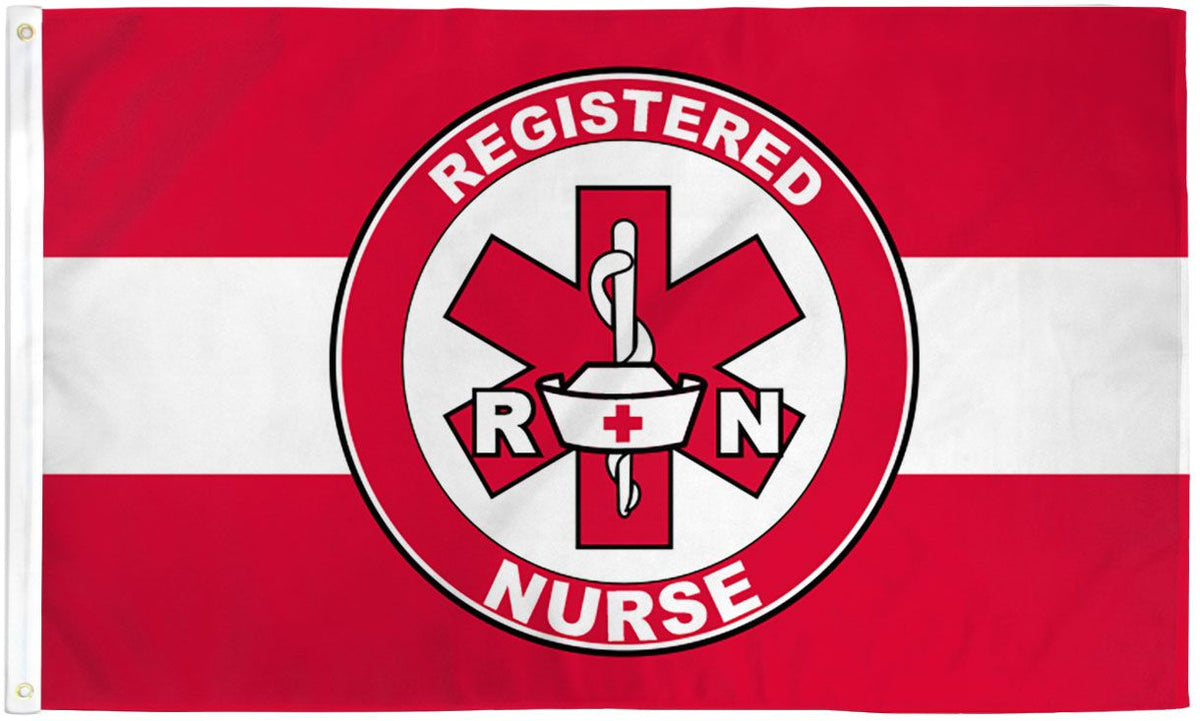 Buy REGISTERED RN NURSE WHITE LINE 3 X 5 FLAG Bulk Price