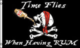 Wholesale TIME FLIES WHEN YOUR HAVING RUM 3 X 5 FLAG ( sold by the piece )