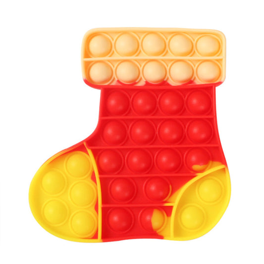 Christmas Santa Socks Pop it fidget toys