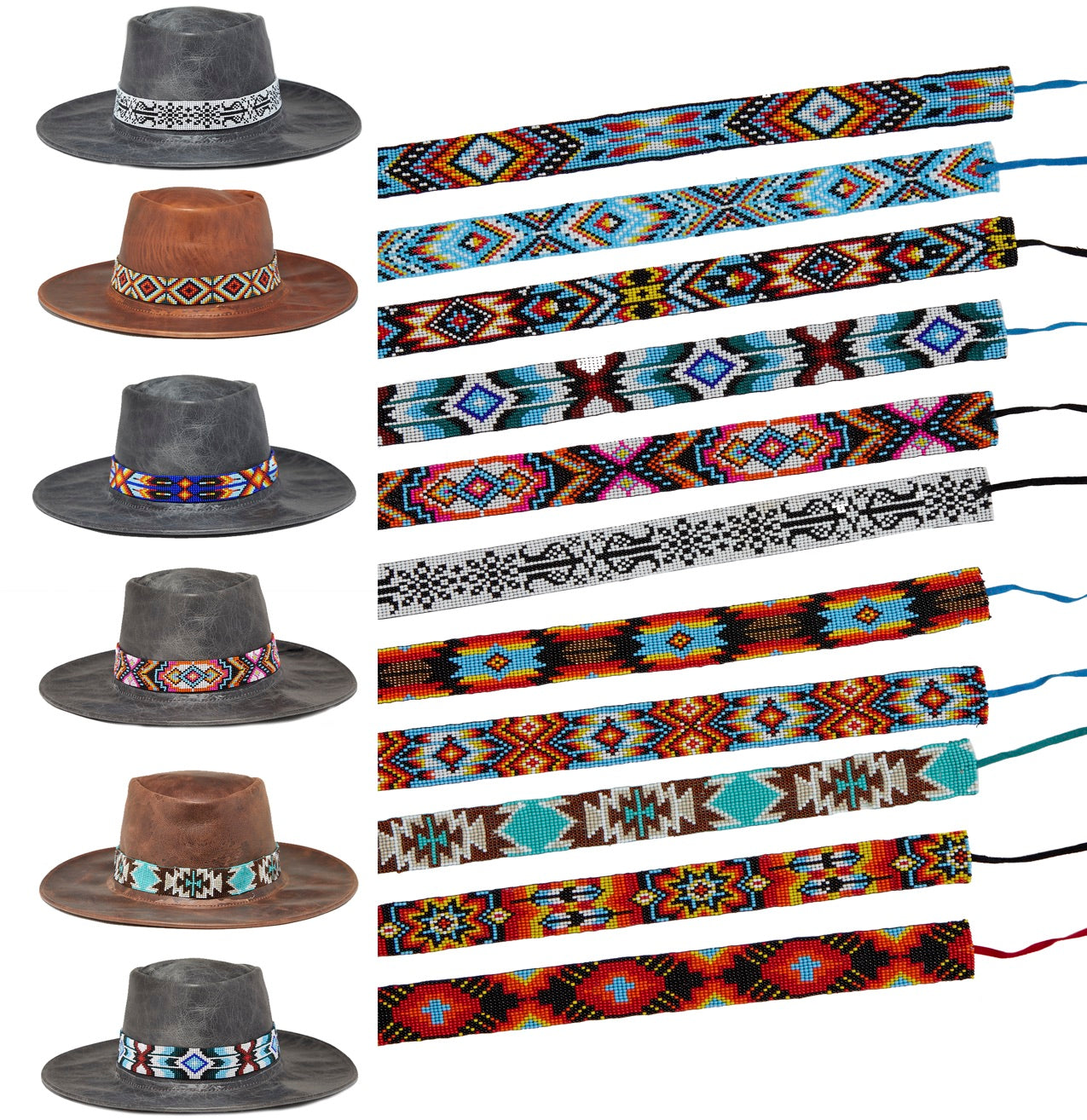 Buy Handmade Czech Glass Beaded Hat BandsBulk Price