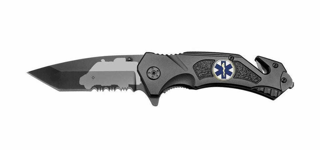 Buy EMS WITH AMBULANCE FOLDING LOCK BLADE KNIFEBulk Price