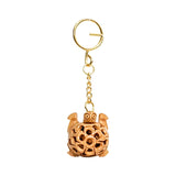 Wooden Turtle Keychain