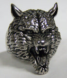 Wholesale WEREWOLF HEAD WOLF STAINLESS STEEL BIKER RING ( sold by the piece )