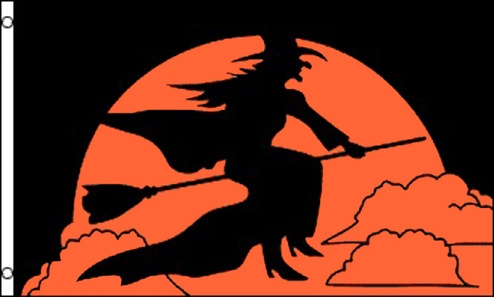 Buy FLYING HALLOWEEN WITCH 3 X 5 FLAG Bulk Price