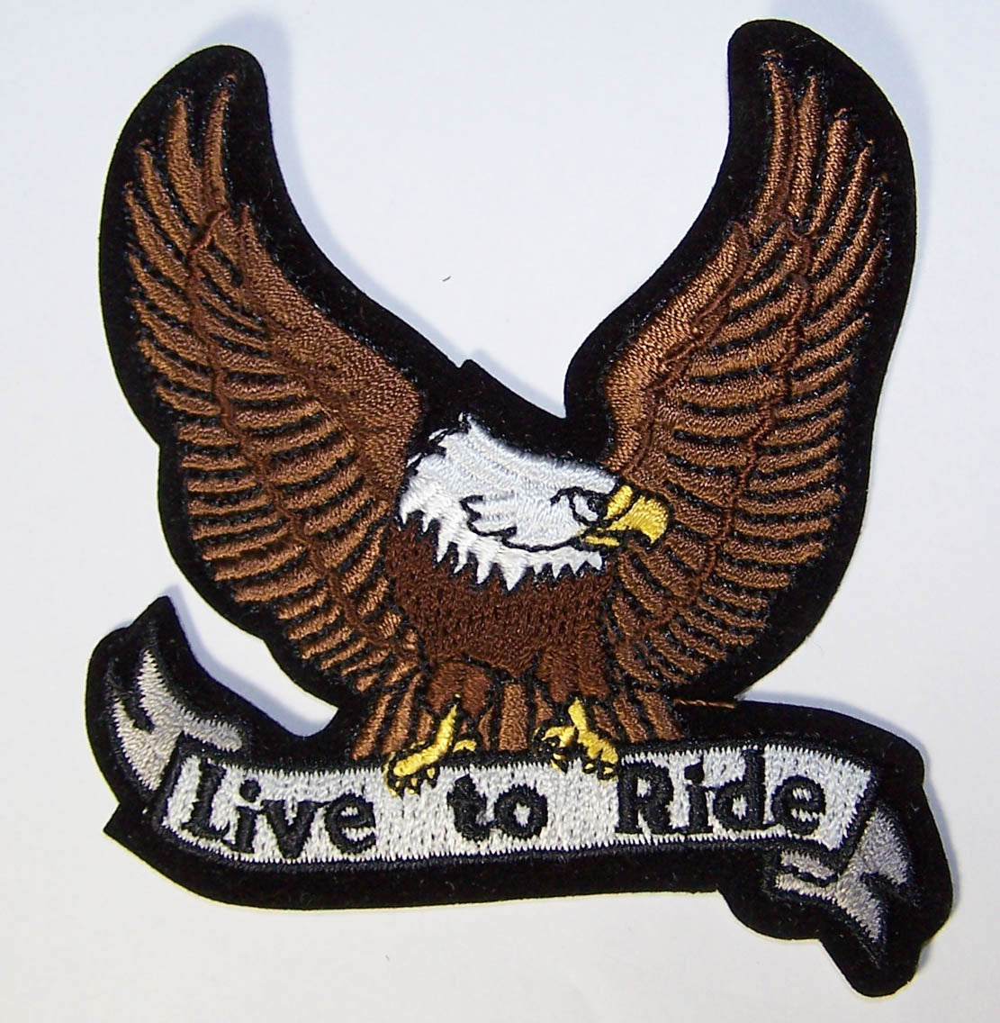 Wholesale EAGLE LIVE TO RIDE 10 INCH PATCH (Sold by the piece )